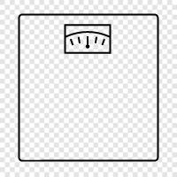 bathroom scale, digital scale, kitchen scale, bathroom scale with timer icon svg