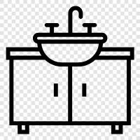 bathroom sink, kitchen sink, laundry sink, bathtub sink icon svg