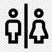 bathroom, WC, bidet, lavatories icon svg