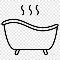 bathroom tub, Jacuzzi bath tub, whirlpool bath tub, bath tub icon svg