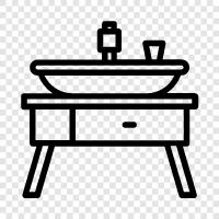 bathroom washbasin, kitchen washbasin, laundry washbasin, washbasin icon svg