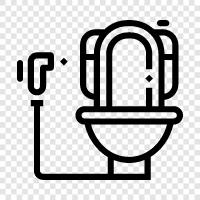 bathrooms, public restroom, combo, single icon svg