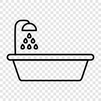 baths, bathroom, sink, bath tub icon svg