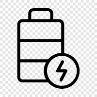 batteries, rechargeable battery, AAA, Battery icon svg