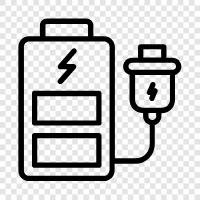 Batteries, rechargeable, rechargable, AA icon svg
