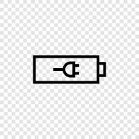 Batterien, wiederaufladbar, Strom, Energie symbol