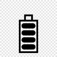 Batterien, Batterie angetrieben, wiederaufladbar, Solar symbol