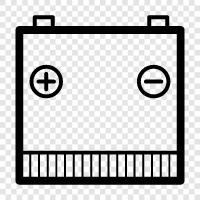 battery, alkaline, lithium ion, recharge icon svg