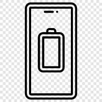 battery, power, charging, phone icon svg