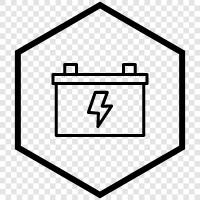 Batterieladegerät, Batterie powered, Batteriebetrieben, Batteriepack symbol