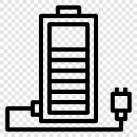 Batterie, Ladung, Batterien, Solar symbol