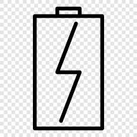 battery, battery life, recharge, rechargeable icon svg