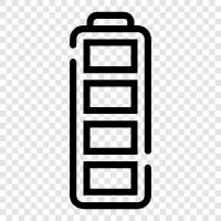 battery empty, battery life, battery chargers, battery packs icon svg
