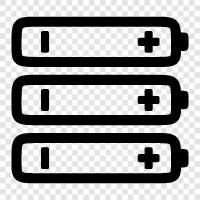 battery, rechargeable, power, energy icon svg