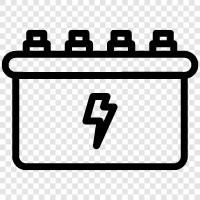 battery, electric battery, rechargeable battery, lithium ion battery icon svg