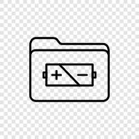 Batterie, Ladegerät, tragbarer Ladegerät, Gadgets symbol