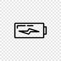 battery, power, recharge, power bank icon svg