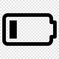 Batterie niedrige Spannung, Batterie niedrige Lebensdauer, Batterie niedrige Ladung, Batterie niedrige Warnung symbol