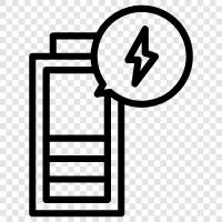 battery, rechargeable, rechargeable battery, AAA icon svg