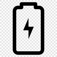 Batterieleistung leer, Batterie läuft aus Strom, Batterie stromarm, Batterieladung leer symbol