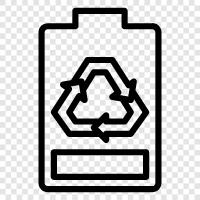 battery recycling, lead acid battery recycling, nickelcadmium battery, Recycle battery icon svg