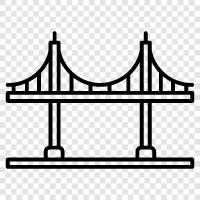 Bay Bridge, San Francisco, California, USA icon svg