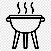 BBQ, барбекю, приготовление пищи, гриль Значок svg