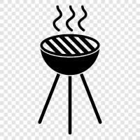 BBQ, outdoor cooking, grill tools, grill accessories icon svg