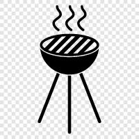 BBQ, foods, cooking, outdoor cooking icon svg