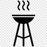 BBQ, Charcoal, Grilling, Outdoor icon svg