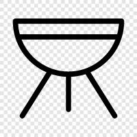 Grill, kochen, draussen kochen, grillen symbol