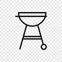 BBQ, grilling, cooking, BBQ cooking icon svg