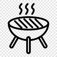 BBQ, кухня, еда, ресторан Значок svg