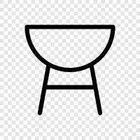 BBQ, grill pan, grill basket, grill tongs icon svg