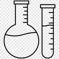 beakers, glass, laboratory, scientific icon svg