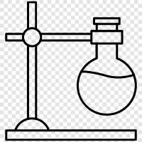 beakers, glass, laboratory, scientific icon svg