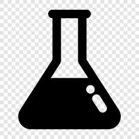 beakers, laboratory glassware, chemistry, science icon svg