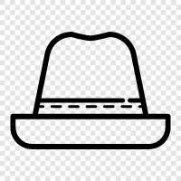 beanie, fedora, cowboy şapka, baseball şapka ikon svg