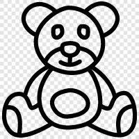 bear, cuddly, soft, friendly icon svg