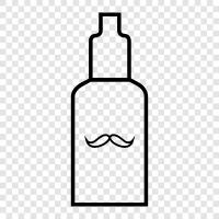 Beard Oil, Moustache Wax, Moustache Balm, Mustache Oil icon svg