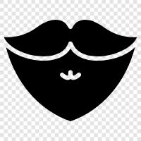 beards, facial hair, mustaches, sideburns icon svg