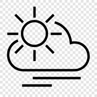 beautiful day, great day, blue sky, white clouds icon svg