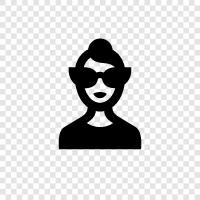 beautiful, actress, fashion, personality icon svg