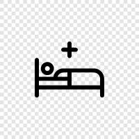 Bed, Hospital, Nursing Home, Rehabilitation icon svg