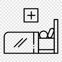 Bed, Hospital, Health, Medical icon svg