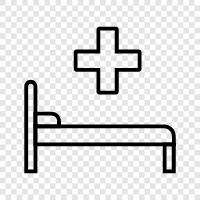 Bed, Hospital, Medical, Health icon svg