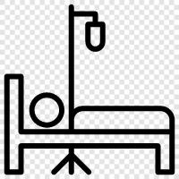 Bed, Medical Bed, Nursing Home Bed, Rehabilitation Bed icon svg