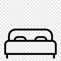 Bed sheets, Bed linen, Bedspread, Bed pillow icon svg