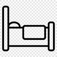 bedding, bed sheets, bed mattress, bed frame icon svg