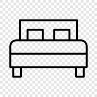 bedding, bed frames, bed sheets, bed pillows icon svg